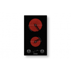 Pyramis PHC31213FMB Domino Κεραμική Εστία με Κομβία 29x51εκ. 174020120